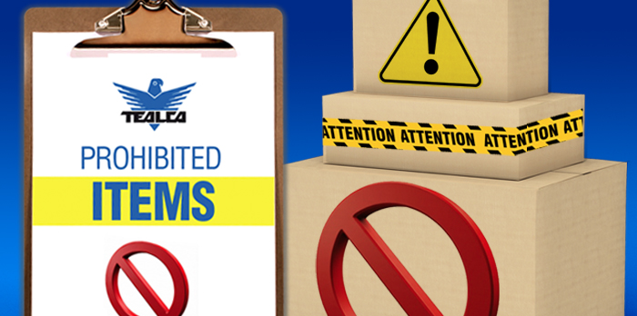 Prohibited Items for your shipments